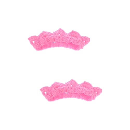 2 Pz oggetti di scena per foto per bambini Cappello con design coroncina fasce per bambine vestiti neonata costume da Neonato cappello alluncinetto per neonati bambino