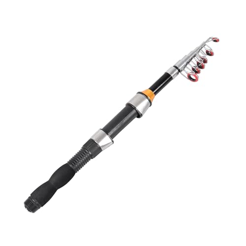 Telescopic Collapsible Fishing Rod - Small, Extendable Saltwater and Freshwater, Lightweight & Compact, 4.9 Feet