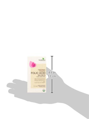 Futurebiotics Folic Acid 800Mcg From Organic Lemon Peel Usda Certified Organic, 120 Vegetarian Tablets #TOP3
