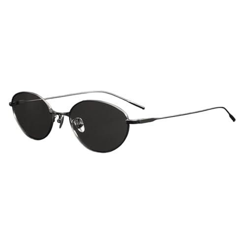 Lunettes de soleil ovales rétro en titane mode UV400 pour vos terrasses et sorties