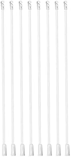 Housoutil 8pcs Vertical Blind Wand Blind Opener Long Window Blind Stick Blind Rod Replacement with Hook 17inch