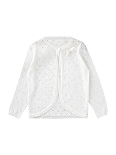 Kids Girls Long Sleeve Print Button Closure Knit Cardigan Coat Autumn Casual Shrug Bolero Jacket3