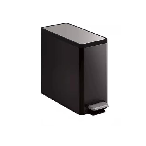 Poubelles pour la cuisine design luxe en acier inoxydable noir mat