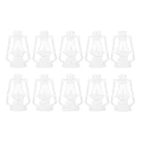 ARTIBETTER Mini Lanterns for Christmas Decor, Vintage Dollhouse Garden Lantern Crafts, Rustic Miniature Oil Lamp for Holiday Tabletop, Fireplace, and DIY Projects