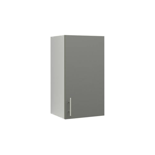 JD Greta 400mm Kitchen Wall Cabinet with Door – Wall Unit – Grey Matt – Modern Storage Cupboard