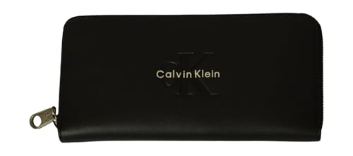 Portefeuille noir Calvin Klein et son porte-clés d'exception, coffret maroquinerie femme