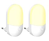 ☀Modo de dos luces: la lámpara de noche tiene luz blanca y luz cálida, puede cambiar a voluntad presionando un botón, la luz es suave y suficiente, no deslumbrante, no daña los ojos, adecuada para uso nocturno, no molesta usted y su familia están durmiendo, que pasen toda la noche en paz.