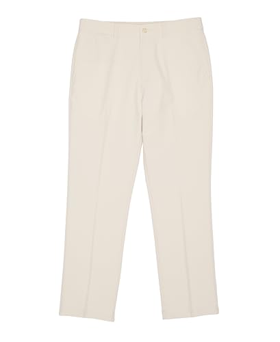 PGA TOUR Big Flat Front Solid Golf Pant, Silver Lining, Boys Large (14-16)