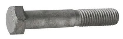 Brighton-Best 3/8-16 NC x 4-1/2 Grade A Hex Head Bolts Hot Dip Galvanized - 50 per Box (495042)