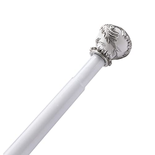 Rail de rideau sans perforation extensible pour tringle télescopique douche