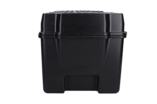 SURTEK Tool Box - 21" x 11" x 10" Mobile Tool Carrier with Moulded ABS Plastic Construction & Dual Latching Metal Clasp Design - CPS20, Black - Image 5