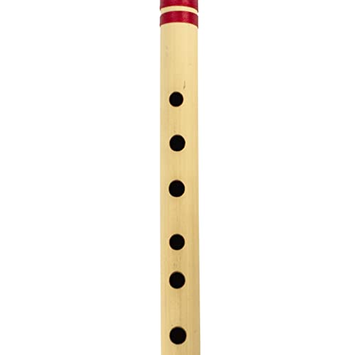 17 Inch Authentic Indian Wooden Bamboo Sideflute In 'G' Key Fipple Woodwind Musical Instrument Recorder Traditional Bansuri Handcrafted Novelty Decoratives & Collectibles #TOP5