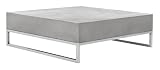 SAFAVIEH Outdoor Collection Eartha Modern Dark Grey Concrete Coffee Table (Fully Assembled)