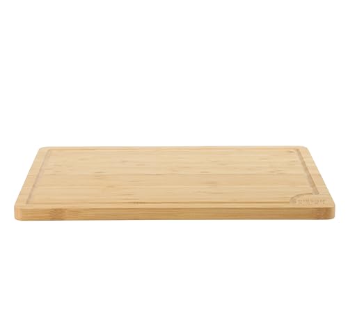 Tabla de cortar de bambú rectangular 45.7x30.5 cm con ranura miniatura 7