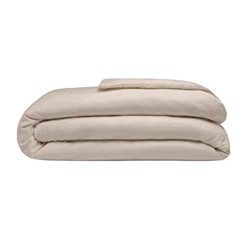 Image of Belledorm Brushed Cotton Duvet Cover, Double, Cream