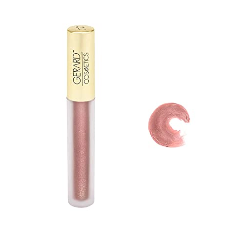 Gerard Cosmetics Metal Matte Liquid Lipstick Soho | Matte Mauve Lipstick with Metallic Shimmer Finish | Long Lasting and Non Drying | Super Pigmented Fully Opaque Metallic Lipstick