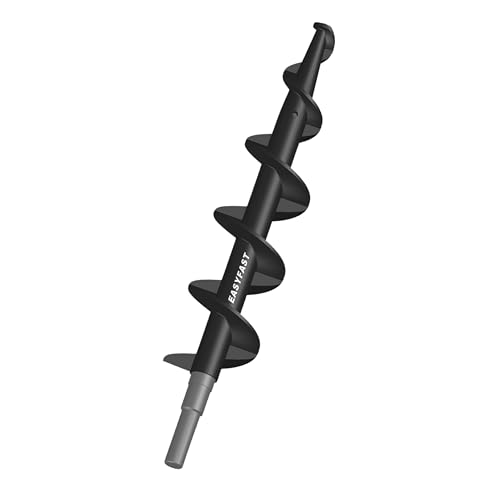 EASYFAST VIS SANS FIN, Composite Surmoulé Sur Axe Métallique, Tête Bouton Plate, Partiellement Filetée, Accessoire pour Applicateur Rapide de Joint Mortier, Outil Maçonnerie et Briques