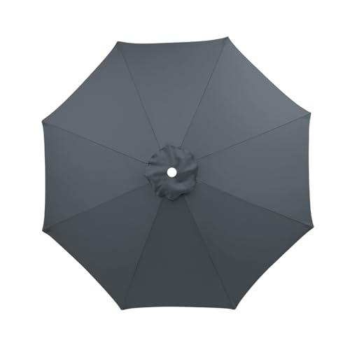 OUGPIU Sonnenschirm Baldachin Ersatzbezug,Marktschirm Ampelschirme Ersat, Balkonschirm Terrassenschirm Ersatzbezug,UV-Sonnenschutz Polyester Wasserabweisend,Verdickung,3M/6 Rippen