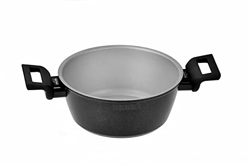 Salutella Zerocolor Non Stick 5 qt Stock Pot, Black