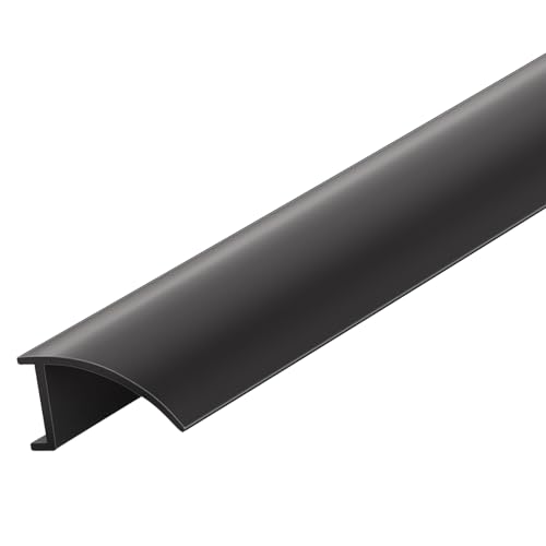 Maasechs 1 Pack 72" Snap in Vinyl Window Glazing Bead, Black, 1/2" x 9/32"