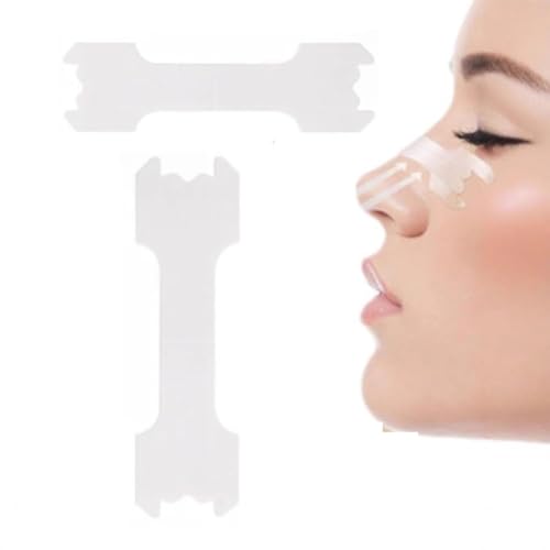 Tiras Nasales Deportivas Transparentes M – 50 Unidades | Mejora la Respiración | Adhesivas, Flexibles y Cómodas | Para Running, Ciclismo, Entrenamiento y Uso Diario