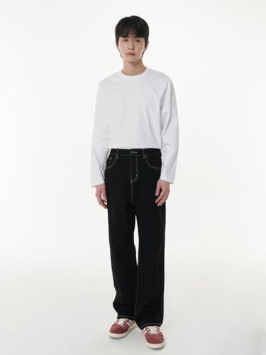 Image of KOTTY Men Mid Rise Relaxed Jeans