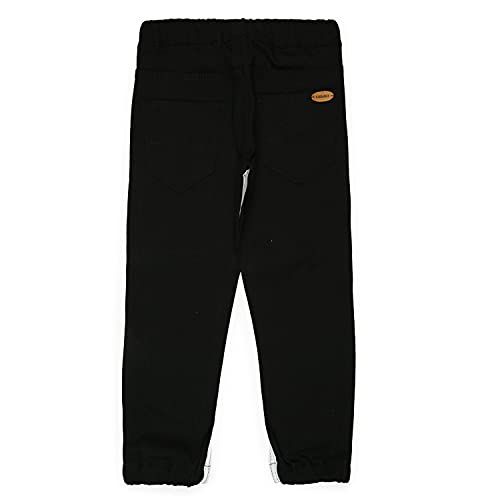Image of Urbano Juniors Boys Mid Rise Color-Blocked Slim Fit Jogger Jeans Stretch