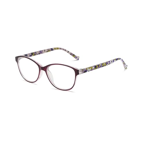 HUNTFF Gafas de lectura con filtro de luz azul claro para mujeres y hombres, gafas de impresión de moda, antirreflectantes