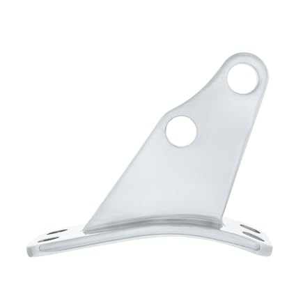 United Pacific 21325 Exhaust Bracket, Stainless, Angled, for Peterbilt