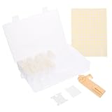 Uonlytech 1 Satz Wickler Kit Wicklung Kunststoff-Fadenwickler Stickerei-Organizer Thread-Organisationsplatten Fadenspulenhalter Nähspule Stickgarnplatten Spuler Papier