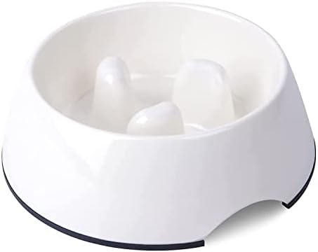 SUPERDESIGN Dog Slow Feeder Bowl 1 Cup Slow Feeding Dog Cat Bowls Slow Down Dog Bowl for Small Medium Breed Fun Feeder Slow Bowl Gulping Puppy Slow Feeder Bowl for Dry Wet Raw Food Non-Slip