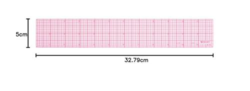 Westcott LetterCraft 8ths 12-Inch Beveled Transparent Ruler (B-70)