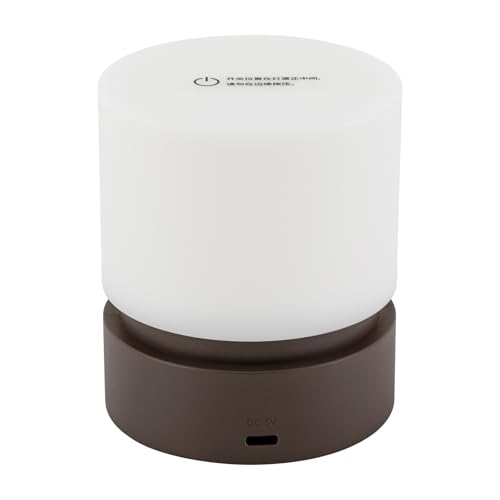Lámpara de Mesa de Noche Cilíndrica con LED y Control Touch miniatura 3