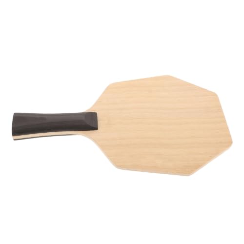 Hexagonal Wooden Table Tennis Paddle, Five Layer Standard Size Racket