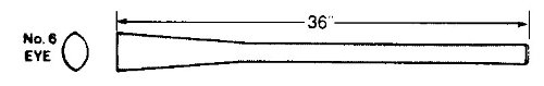 Vaughan & Bushnell 683-62 36\" Pick/Mattock Replacement Handle #6 Eye - Supreme Grade (68362)