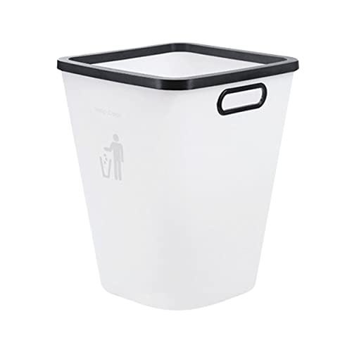 Cabilock bote de basura plástico rectangular blanco