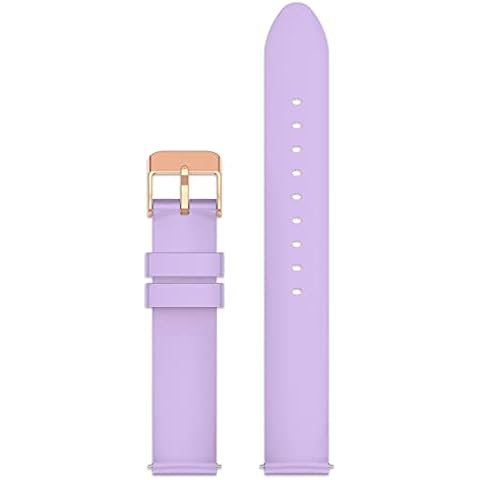 Smart Watch Replacement Bands, Adjustable Soft Silicone Smart Watch Straps Quick Release Band for Smart Watch (Purple) 16mm Cover
