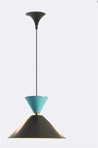 Modern Bauhaus Metal Pendant Light, Creative Two-Tone Hanging Lamp in