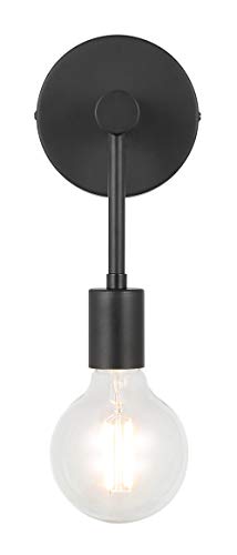 Xinbei Lighting Wall Sconce Single 1 Light Sconces Wall Light With Led Bulb, Black Vanity Light For Bathroom Hallway Bedroom Xb-W1234-1-Mb-G30 #TOP3