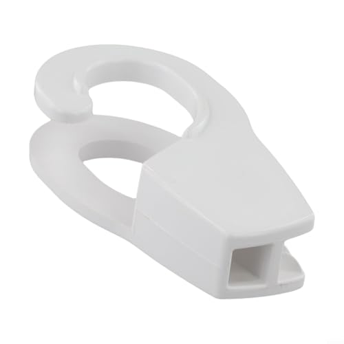 Eawfgtuw Pour crochet de bateau de 32 mm – Cintre de câble réglable anti-collision avec design à dégagement rapide, compatible avec les clôtures ferroviaires marines, noir/blanc (blanc)