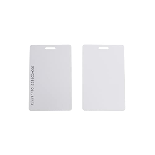 Getmorv 100 PCS 125KHz RFID Proximity ID Cards with Slot Hole Punch Key Token Tag Card for Entry Access Control System for Electronic Door Cabinet Lock EM4100 TK4100 Read-Only by Getmorv - Image 2