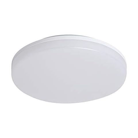 Ceiling Light LED,Azhien 18W 1800LM 4000K Natural White Ø 22cm Indoor Flush Mount Ceiling Lamp, Waterproof IP54 Round Ceiling Lights for Bathroom Bedroom Kitchen Hallway Balcony Dining Room Cover