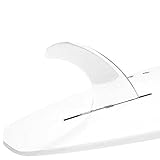  DORSAL Signature Surf Sup Single Center Fin Longboard Surfboard Fins - Clear Clear 7 Inch