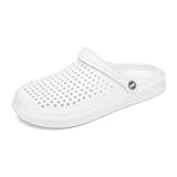 Generisch Gartenschuhe Herren, Clogs Herren Gartenschuhe Geschlossen Gummi Atmungsaktiv Gartenclogs Bequem Gummischuhe Sommer Garten Hausschuhe Leichte Unisex Pantoletten,38