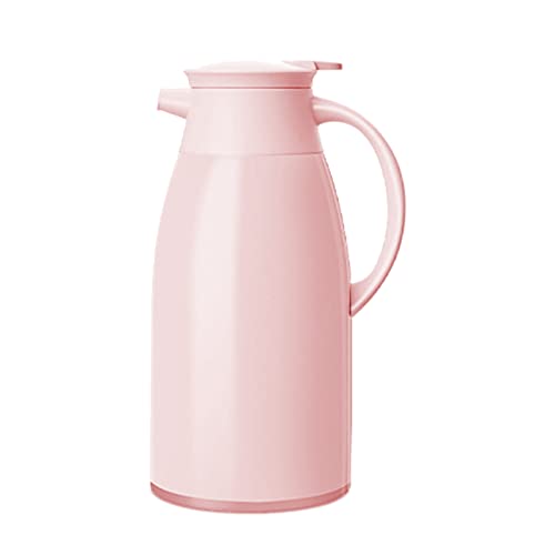 LfrXtra Botellas de agua, 1 l, 1,6 l, 1,9 l, gran capacidad, aislamiento térmico, tetera portátil, termo de té, frascos al vacío, forro de vidrio