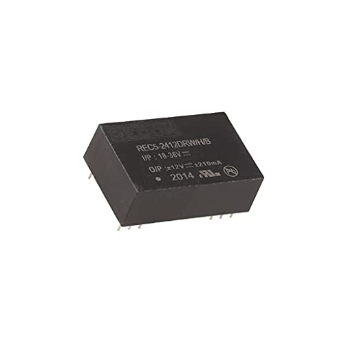 Convertisseur DC/DC 5W REC5-2412DRW/H/B pour stabiliser la tension 18-36V en 12VDC sans surchauffe