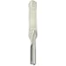 Hertel Straight Flute Tap, #2-56 UNC, 2 Flute, Bottoming Chamfer, 2B Class of Fit, High-Speed Steel, Bright/Uncoated Finish, 1-3/4