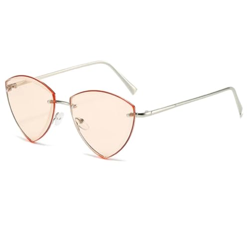 Lunettes de soleil sans monture œil de chat vintage UV400 mixte
