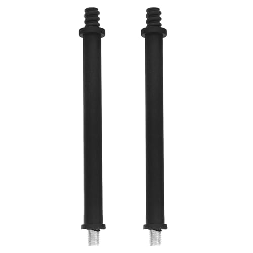 Image of Didiseaon 2pcs Toilet Brush Handle Replacement Rods, Black Plastic Pole for Bowl Brush in Bathroom Cleaning Black, 6.48 Inch