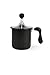 Excelsa Cappuccino Time Creamer Montalatte a Mano, 6 Tazze, Nero